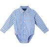 Infant Mid Blue Sweater Vest Buttondown Shirt, Bowtie & Light Grey Pant Set, Mid Blue - Mixed Apparel Set - 5