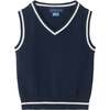 Infant Light Navy Sweeater Vest Oxford Buttondown Shirt, Bowtie & Khaki Pant Set, Navy - Mixed Apparel Set - 7