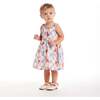 Infant Printed Linen Dress & Bloomer, Rocket Pop - Dresses - 4