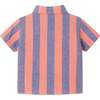 Infant Coral & Blue Striped Buttondown Set - Mixed Apparel Set - 4
