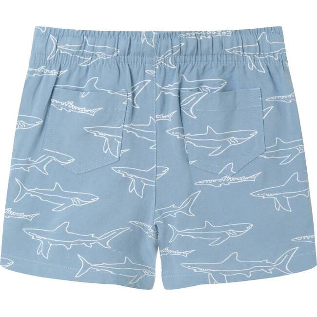 Infant Shark Print Buttondown Set, Blue - Mixed Apparel Set - 6