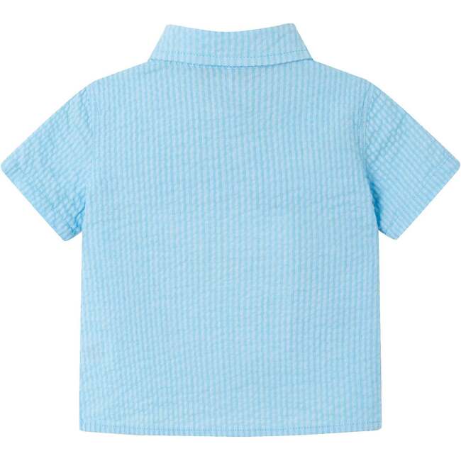 Infant Buttondown & Short Set, Bel Air Blue - Mixed Apparel Set - 5