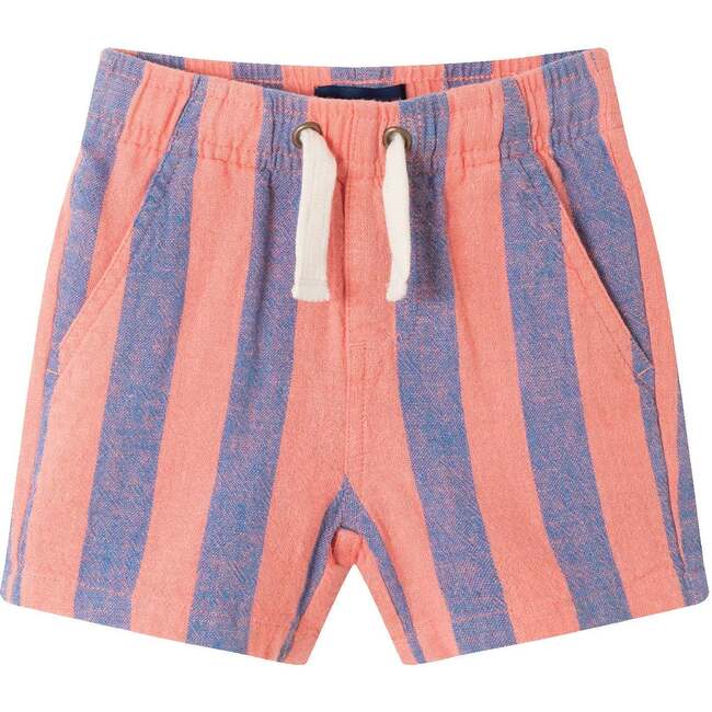 Infant Coral & Blue Striped Buttondown Set - Mixed Apparel Set - 5