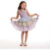 Kids Color Blocked Floral Tiered Dress, Clr Blck - Dresses - 7