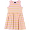 Infant Crochet Sweatshirt & Striped Dress Set, Pink - Mixed Apparel Set - 6