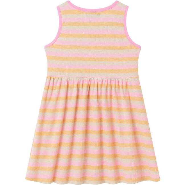 Infant Crochet Sweatshirt & Striped Dress Set, Pink - Mixed Apparel Set - 7