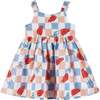 Infant Printed Linen Dress & Bloomer, Rocket Pop - Dresses - 7