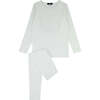 Puffy Bear Loungewear Set, White - Mixed Apparel Set - 1 - thumbnail