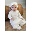 Muslin Patch Footie, Ivory - Footie Pajamas - 2