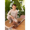 Linen Patch Loungewear Set, Tan - Mixed Apparel Set - 2