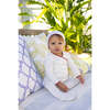 Bamboo Ribbed Kimono Footie, Red - Footie Pajamas - 2