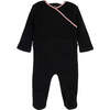 Bamboo Braided Trim Wrap Footie, Girls - Footie Pajamas - 1 - thumbnail