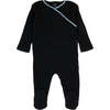 Bamboo Braided Trim Wrap Footie, Boys - Footie Pajamas - 1 - thumbnail