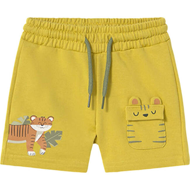 Tiger Bermuda Shorts, Gold