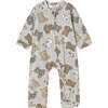 Teddy Moon Pyjamas, Beige - Pajamas - 1 - thumbnail