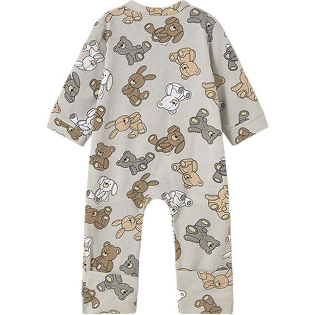 Teddy Moon Pyjamas, Beige - Pajamas - 2