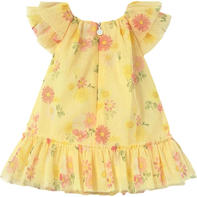 Sunflower Tulle Dress, Yellow - Dresses - 2