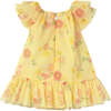 Sunflower Tulle Dress, Yellow - Dresses - 2