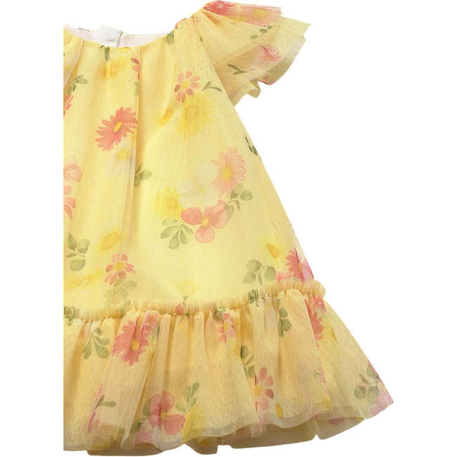 Sunflower Tulle Dress, Yellow - Dresses - 3