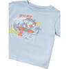 Sky Surfing Shark T-Shirt, Blue - T-Shirts - 3