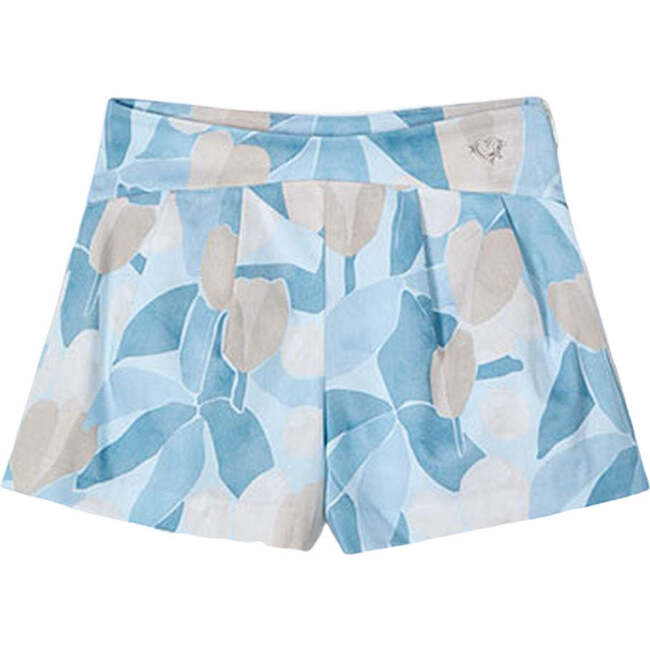 Sky Floral Skort, Blue
