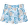 Sky Floral Skort, Blue - Skirts - 1 - thumbnail