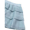 Sky Pleated Tulle Skirt, Blue - Skirts - 3