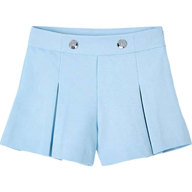 Sky Button Shorts, Blue