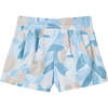 Sky Floral Skort, Blue - Skirts - 2