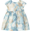 Sky Floral Printed Dress, Blue - Dresses - 2