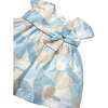 Sky Floral Printed Dress, Blue - Dresses - 3