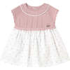 Sakura Pointelle Knit Cotton Dress, Pink - Pajamas - 1 - thumbnail