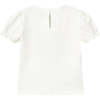 Sky Blue Embroidered Ballerina T-Shirt, Natural - T-Shirts - 2