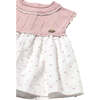 Sakura Pointelle Knit Cotton Dress, Pink - Pajamas - 3