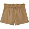 Paperbag Tie Shorts, Brown - Shorts - 2