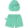 Lake Dinosaur Swim Suit Set, Turqoise - Swim Trunks - 2