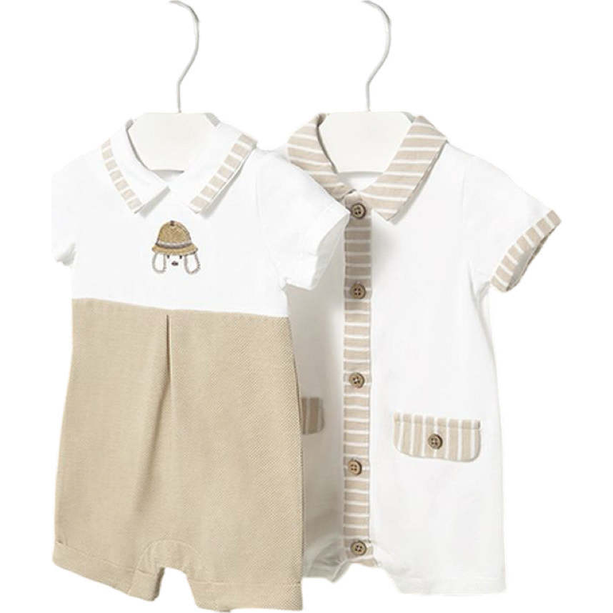 Frappe 2 Piece Pyjama Set, White - Pajamas - 1