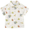 Jungle Short Sleeve Buttondown Shirt, Natural - Button Downs - 1 - thumbnail
