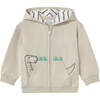 Interactive Dino Sweatshirt, Ivory - Sweatshirts - 1 - thumbnail