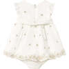 Cream Lime Chiffon Dress, Ivory - Dresses - 2