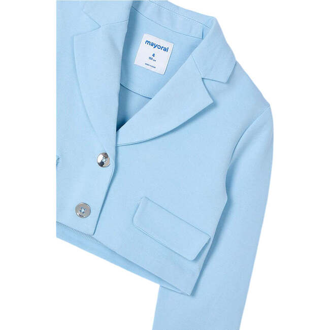 Cropped Sky Jacket, Blue - Jackets - 3