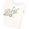 Dinosaur Bike T-Shirt, Cream - T-Shirts - 3