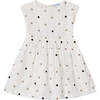 Cinnamon Embroidered Polka Dot Dress, Natural - Dresses - 1 - thumbnail