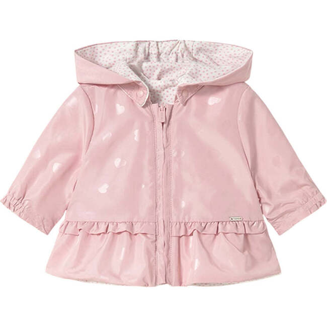 Baby Rose Newborn Reversible Windbreaker, Pink