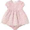 Baby Rose Floral Garland Chiffon Dress, Pink - Dresses - 1 - thumbnail