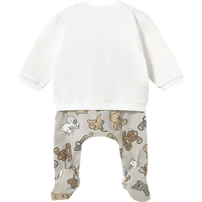 2 Piece Babygrow With Teddy Bears, Beige - Mixed Apparel Set - 2