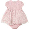 Baby Rose Floral Garland Chiffon Dress, Pink - Dresses - 2