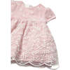 Baby Rose Floral Garland Chiffon Dress, Pink - Dresses - 3