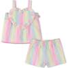 Stripe Heart Shorts Set, Multi - Mixed Apparel Set - 1 - thumbnail
