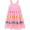 Sequin Striped Dress, Pink - Dresses - 2